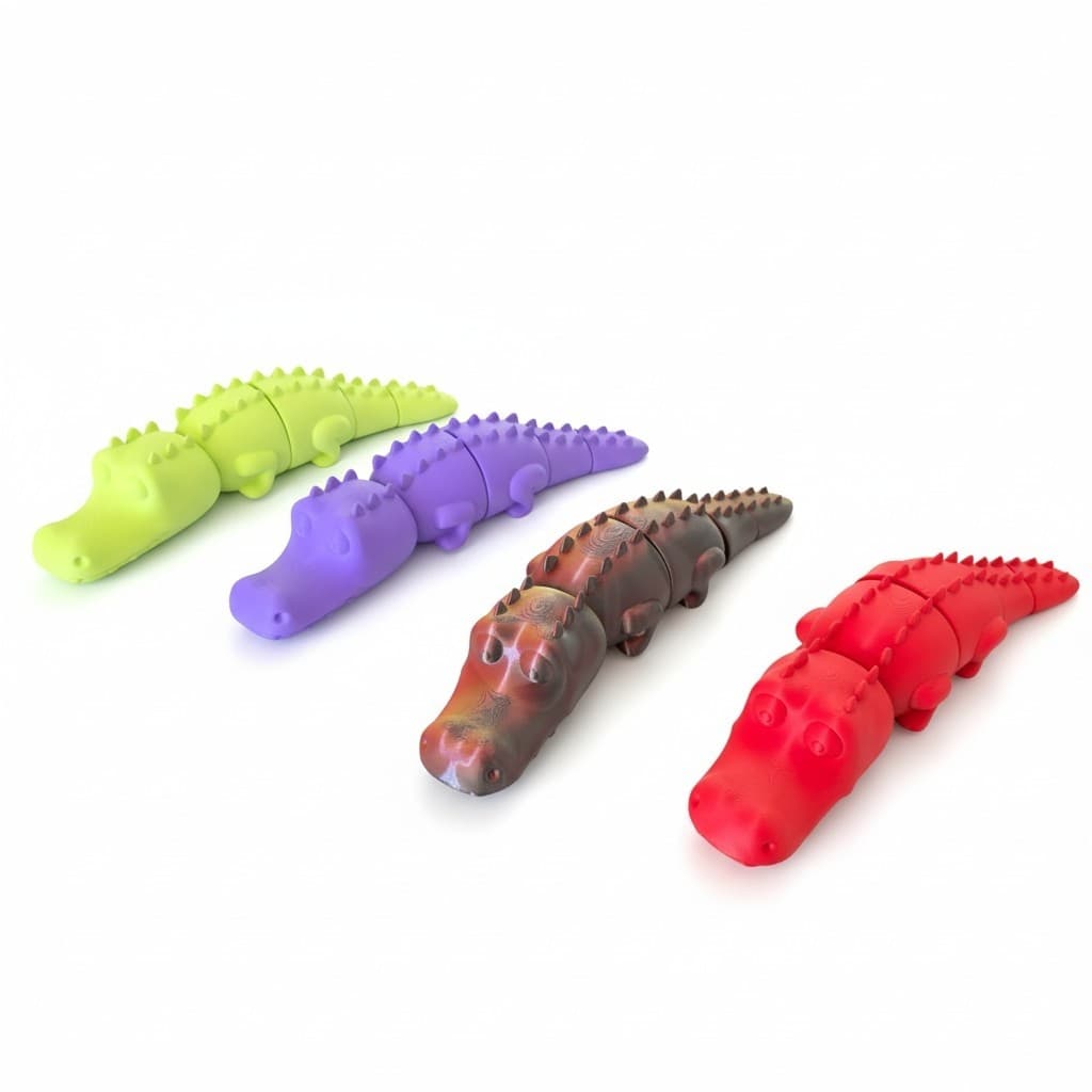 Collection crocodiles articulés — imprimés d'une seule pièce, sans assemblage