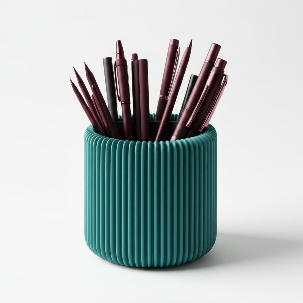 Pot à crayons cannelé — un objet du quotidien, sur-mesure